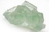 Green Cubic Fluorite Crystals with Phantoms - China #216256-1